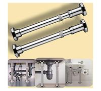 SFQEVHRZ Pieds de Meuble pour évier, Pieds de Support de lavabo sous Plan en Acier Inoxydable, kit de réparation d'évier de Cuisine, Pieds de Meuble sans perçage(2*H 35 50cm/14 20")