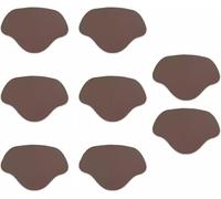 SFQEVHRZ Réparation des Talons de Chaussures， Ensemble for Chaussures en Cuir, Chaussures de Sport et Talons Hauts, Souple et Durable 1/2/3/4 Paires(Bruin,4pair)