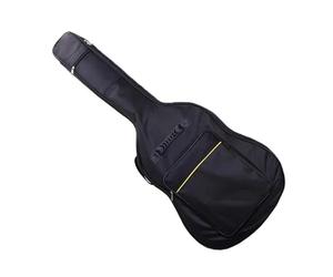 SFQEVHRZ Sac à Dos pour Guitare, Étui de Guitare Acoustique Noir rembourré en Nylon Oxford indéchirable et imperméable 41 Pouces avec Doubles Sangles