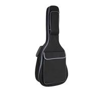 SFQEVHRZ Sac à Dos pour Guitare, Sac à Dos étanche for Guitare Acoustique (91/96/97/101/104 cm), épais de 12 mm, rembourré en Coton Oxford, Souple, Noir(40 41 inch Black)
