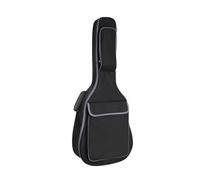 SFQEVHRZ Sac à Dos pour Guitare, Sac à Dos étanche for Guitare Acoustique (91/96/97/101/104 cm), épais de 12 mm, rembourré en Coton Oxford, Souple, Noir(38 39 inch Black)