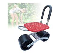 SFQEVHRZ Tabouret de Jardin， Chariot de Jardin Pliable, siège de Jardinage réglable sur roulettes, Tabouret de désherbage Roulant for Personnes âgées et sans maux de Dos