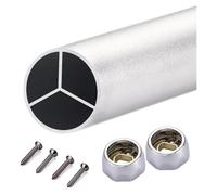 SFQEVHRZ Tringles de penderie， Tringles à vêtements Robustes en Aluminium for Placard (20, 23, 24, 30, 35, 40, 45, 50, 55, 60 Pouces de Long)(Silver,40in/102cm)