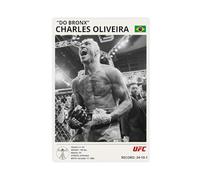 SFQQE Charles Oliveira Digitales Poster personnalisé UFC sur toile - Décoration murale pour salon, chambre à coucher - 30 x 45 cm