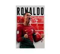 SFQQE Cristiano Ronaldo Portugal Poster sur toile Décoration murale pour salon, chambre à coucher 30 x 45 cm