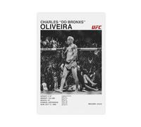 SFQQE Poster sur toile Charles Oliveira UFC - Décoration murale pour salon, chambre à coucher - 30 x 45 cm