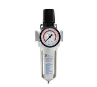 SFR-200 1/4 SFR-300 3/8 SFR-400 1/2 Air Compressor Moisture Water Oil Lubricator Trap Copper Filter Regulator Air Regulator(SFR w PC 8mm)