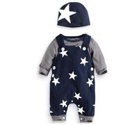 SFreeBo Vêtements Bébé Garçon Naissance Hiver Ensemble Bébé Manches Longues Coton 3 Pièces T-shirt Salopette Bébé Garçon 0-24 Mois