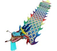 SFSLBFB Costume de Danse du Lion, Danse du Dragon Chinoise, Soie colorée, Accessoires de scène pour Le Nouvel an, Artisanat du Lion, Danses du Dragon (A, 10 m)