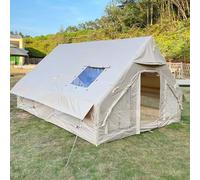 SFSLBFB Tente de Camping Gonflable, Installation Facile, Tente ext¨¦Rieure Imperm¨¦Able 4 Saisons en Oxford avec Pompe, Tente de Glamping de Luxe avec Fen¨ºtres et Portes en Filet