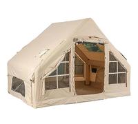 SFSLBFB Tente de Camping Gonflable, Mod¨¨Le Pop-up Coupe-Vent de Luxe avec 2 Portes et 4 Fen¨ºtres en Filet, id¨¦ale pour Les Aventures familiales en Plein air en Toutes Saisons.