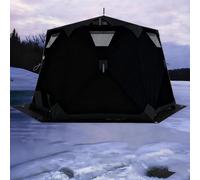 SFSLBFB Tente de p¨ºche sur Glace isol¨¦e et Pliable, Conception Coupe-Vent avec hub Thermique et Tissu 4 Couches 420D pour la p¨ºche hivernale
