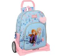 Sfta Frozen Ice Magic - Sac À Dos Scolaire 180 Cm, Dos Ergonomique, Avec Chariot Evolution, Idéal Pour Les Enfants De Différents Âges, Confortable Et Polyvalent, Qualité Et Résistance, 33 X 14 X 42