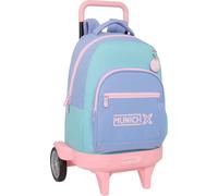 Sfta Munich Mellow - Grand Sac À Dos À Roulettes, Compact Évolution, Amovible, Idéal Pour Les Enfants De Différents Âges, Confortable Et Polyvalent, Qualité Et Résistance, 33 X 22 X 45 Cm, Bleu/Bleu