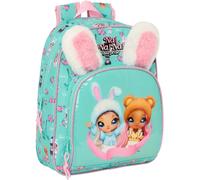 Sfta Nanana Bunny - Sac À Dos Pour Enfants, Idéal Pour Les Enfants De Différents Âges, Confortable Et Polyvalent, Qualité Et Résistance, 28 X 10 X 34 Cm, Turquoise/Rose, M, Décontracté