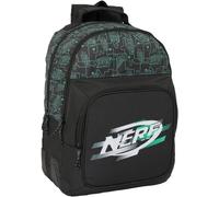 Sfta Nerf Game - Sac À Dos Double, Adaptable Au Chariot, Idéal Pour Les Enfants De Différents Âges, Confortable Et Polyvalent, Qualité Et Résistance, 32 X 15 X 42 Cm, Noir, M, Décontracté