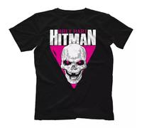 SftrDFsiu Bret The Hitman Hart - Skull T-Shirt Black S