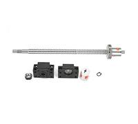 SFU1605 Jeu de vis à billes Kit de mouvement linéaire de précision haute efficacité avec collier de coupleur de base de support BK BF12 pour machine CNC imprimante 3D en acier