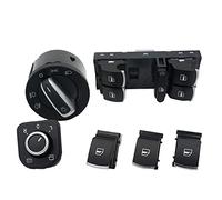 SFUOE Bouton de contrôle de fenêtre de rétroviseur pour Volkswagen Fit pour VW Jetta Golf MK 5 6 Plus Tiguan Passat B6 B7
