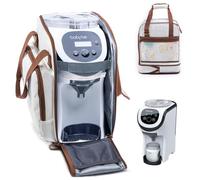 SFYBYHEART Sac de transport compatible avec Baby Brezza Formula Pro Mini Baby Formula Pro Mini Baby Formula Machine Mixer Sac de voyage avec poches pour accessoires de bébé, pompes, biberons, ecru, m,