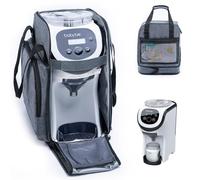 SFYBYHEART Sac de transport compatible avec Baby Brezza Formula Pro Mini Baby Formula Pro Mini Baby Formula Machine Mixer Sac de voyage avec poches pour accessoires de bébé, pompes, biberons, gris, m