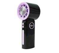 SFYMORHE Ice Pack Mini ventilateur électrique turbo portable avec haute puissance, chargement portable d'extérieur Petit ventilateur (modèle ordinaire, noir)