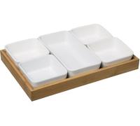 Sg gourmet secret - Coffret apéritif en bambou 6 pcs