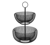 FIVE Simply Smart - Serviteur 2 Étages en Métal "Mesh" 38cm Noir Noir G