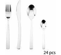 SG Secret de Gourmet Besteck-Set Olympe 24-tlg., Essbesteck für 6 Personen, Edelstahl, 134859
