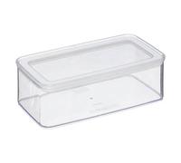 Paris Prix Boîte rectangulaire SG Secret de Gourmet 1000 mL Plastique Blanc