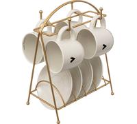 Sg secret de gourmet - Rack de 4 sachets 17cl "the floral" + untertassen