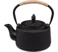 Sg secret de gourmet - Théière "flora" en fonte noire 1l