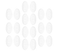 SG Store 10 Paires de Plaquettes Nasales Ovales Transparentes en Silicone de Rechange 14 X 7 Mm Compatible avec Randy Jackson