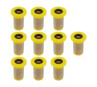 SG Store 10pcs 100 Maille Taille Jaune Buse de Pulvérisation Filtres à Mailles Chapeau Haut de Forme Filtres à Mailles pour Pulvérisateur à Dos Pulvérisateur à Prise de Force Machines