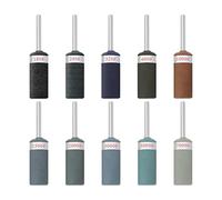 SG Store 10pcs Papier de Verre Tête de Meulage Bâton de Papier de Verre Tambours de Ponçage Manches Roue Abrasive Travail du Bois Outil de Polissage 180-7000 Grain