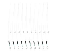 SG Store 10x Hameçons Doubles de 3,5 G Poids de 1,5 à 2,5 Kg Petits Hameçons Pré-attachés avec Fil