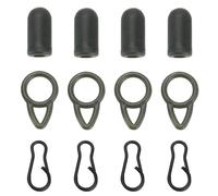 SG Store 16 Ensembles Micro Plate-Forme Pivote Terminal Matériel Standard Anneau Kit pour La Pêche à La Carpe Carpe Pêche Grossière Anneaux Plates-Formes Connecteur
