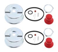 SG Store 2 ensembles Kit de bol de flotteur de carburateur et de siège d'aiguille, Kit de réparation de joint torique d'ampoule d'amorçage Compatible avec Tecumseh Carburateur de tondeuse à gazon