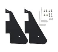 SG Store 2 Lot Plaques de Protection pour Guitare LP Plaque de Protection Avant et Arrière pour Guitare électrique Noir avec Support de Montage