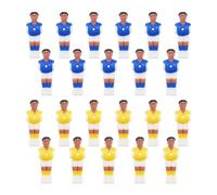 SG Store 22 pièces Joueur de Baby-Foot Baby-Foot Baby-Foot Costumes Jeux de Joueurs Mini Figurines de Football en Plastique pour tiges de 15,9 mm Machine de Football Jaune et Bleu