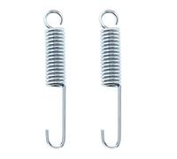 SG Store 2pcs 100mm Longueur de Béquille de Moto Béquille Latérale Ressort de Rappel de Béquille en Métal de Ressort Remplacement pour Moto, Argent