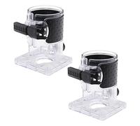 SG Store 2pcs Base de Routeur de Tondeuse à Bois pour un diamètre intérieur de 65 mm Compatible avec Makita Routeur Couvercle de Protection de Machine de Coupe Transparent Bouclier de Protection