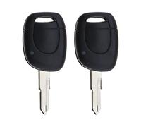 SG Store 2pcs Étuis pour Clés de Voiture avec Lame de Clé Non Coupée Compatible avec Kangoo Master 2 Twingo Clio Laguna Space Megane 1 Bouton pour Clé Fob Coque de Remplacement pour Clé