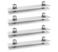 SG Store 4pcs Connecteur Profil Rail de Panneau Solaire Connecteurs de Rail de Montage en Aluminium Kit de Montage de Panneau Solaire Accessoires de Panneau Solaire 14x3cm