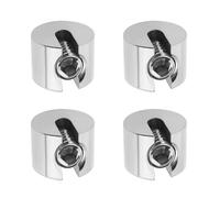 SG Store 4pcs M8x3mm Clip de Fixation Câble Métallique Pince d'arrêt en Acier Inoxydable Pince de Câble Métallique Antidérapantes Bouchon de Serrage pour Tendre la Corde