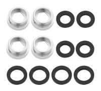 SG Store 4x Adaptateurs de Robinet à Filetage Femelle M24 Vers Filetage Mâle M22 Adaptateur de Robinet Adapté à La Connexion de L'aérateur Aux Robinets de Cuisine Adaptateur D'aérateur Argenté