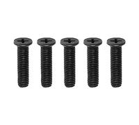 SG Store 5 Pièces M6x25mm Perceuse Mandrin Tige Adaptateur Vis en Acier au Carbone Vis de Fixation Filetage à Gauche pour UNF Perceuse Mandrin Tige Adaptateur, Noir