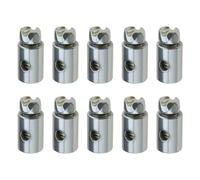 SG Store 5pcs Butées de Câble d'accélérateur Embouts de Câble de Frein Corps Rond Arrêts de Fil Diamètre du Trou de Fil de 2mm pour Go-Kart Vélo Moto Scooter Tondeuse à Gazon