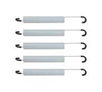 SG Store 5pcs Ressorts de Tension de Mécanisme 7 Pouces/176mm Ressorts de Tension à Double Crochet Ressorts en Acier Au Carbone Zingué pour Fauteuils Inclinables Canapés Diamètre Du Fil 2mm