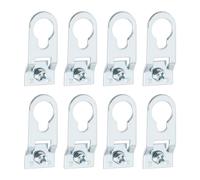 SG Store 60 Pièces Crochet de Cadre Photo 35x15mm Cintre de Cadre Photo Crochet de Suspension en Alliage d'aluminium Anneau en D Cintre de Cadre Photo pour Largeur de Canal 12mm Cadre Photo